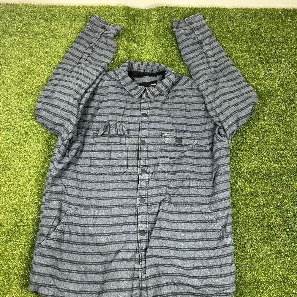 Hurley Men's Grey and Blue Jacket